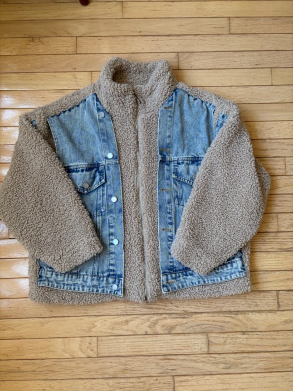 BLANKNYC Fuzzy Fuzzy Denim Jacket